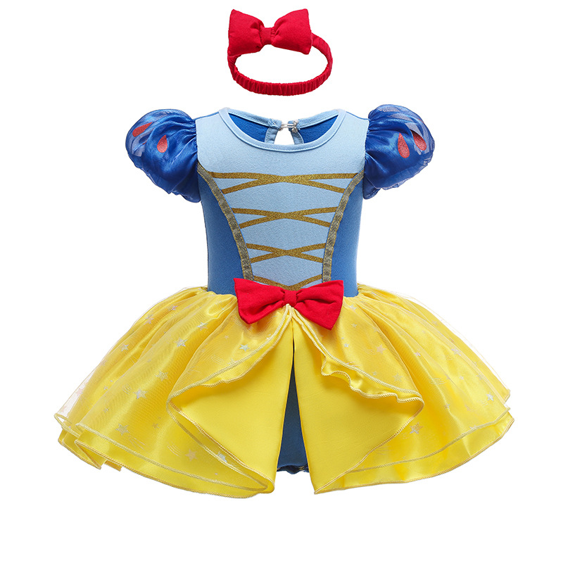 Halloween Girls Princess Romper 1 2 ani denaștere rochie de zile fanteziste pentrunou -născuți Elsa Ariel Rapunzel Belle Dress Up Up Up