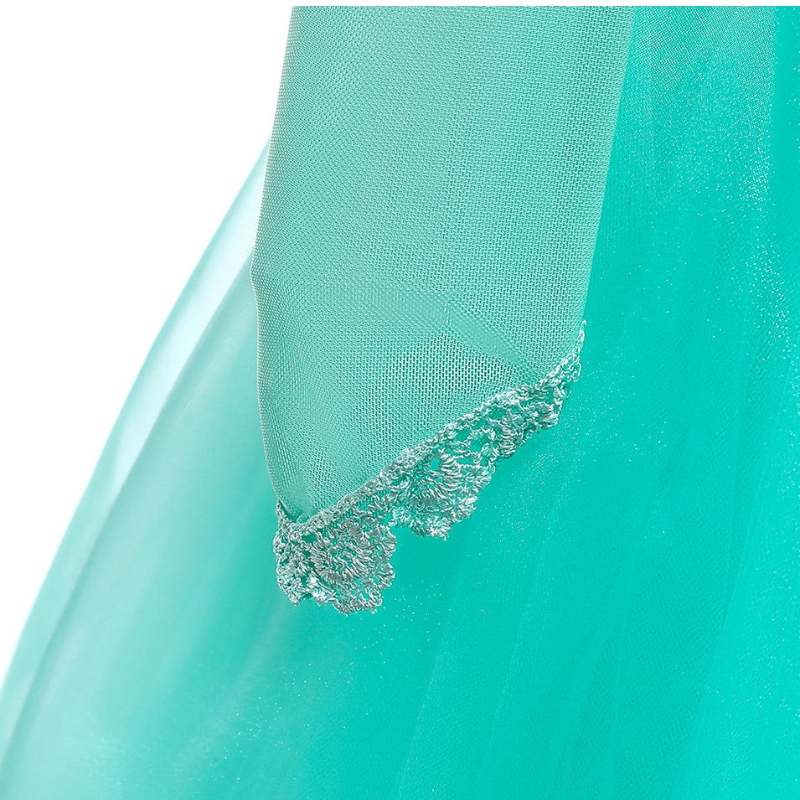 Costum de sirenă de Halloween pentru fete Prințesa Ariel Rochie Ball Copii Copii Petreceți Privire Broderie Carnaval Rochii de petrecere 3 - 14 piese