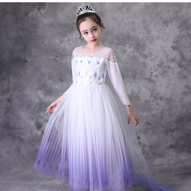 Cos110 fete rochii prințesă cosplay rochie elsa halloween îmbrăcăminte fantezie&costum de film pentru copii