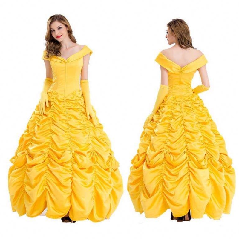Permiteți rol cosplay prințesa clasică Snow White Frumusețe Aurora Costum Femei Prințesa Rochie Szac-007