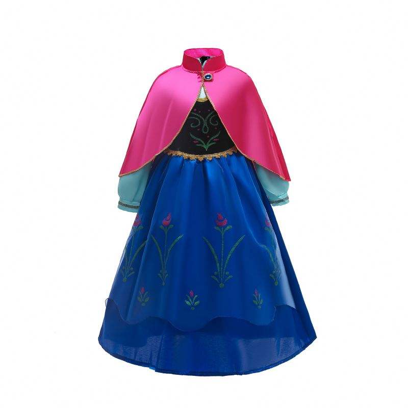 Baige anna elsa cosplay rochie de basm rochii de halloween prințesa anna anna ținută performantă