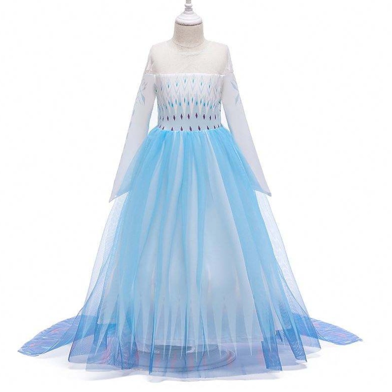 2020 cu ridicata cuninsoare regină elsa rochie prințesa Anna Long White Rochie BX1693