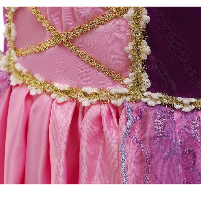 Fete pentru copii prințesa rapunzel îmbrăcăminte pentru copii pentru copii Halloween costum denaștere rochie d0694
