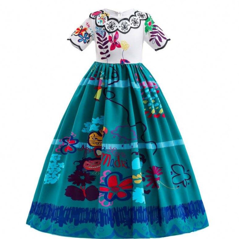 Baige Girls Rochii de lux pentru Halloween Prințesa Encanto Mirabel Rochie Carnaval Party Costum pentru fete