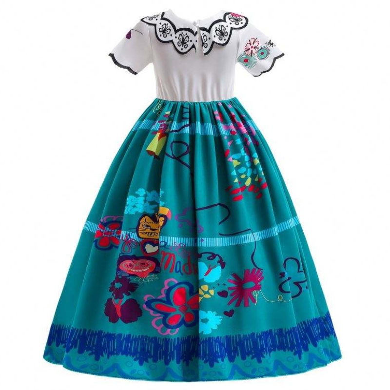 Baige Girls Rochii de lux pentru Halloween Prințesa Encanto Mirabel Rochie Carnaval Party Costum pentru fete