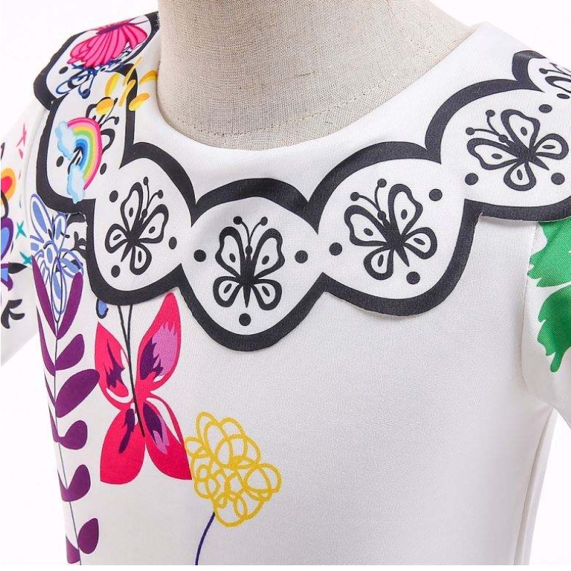 Baige New Encanto Kids Dress Up Princess Mirabel Cosplay Costum MFMW006