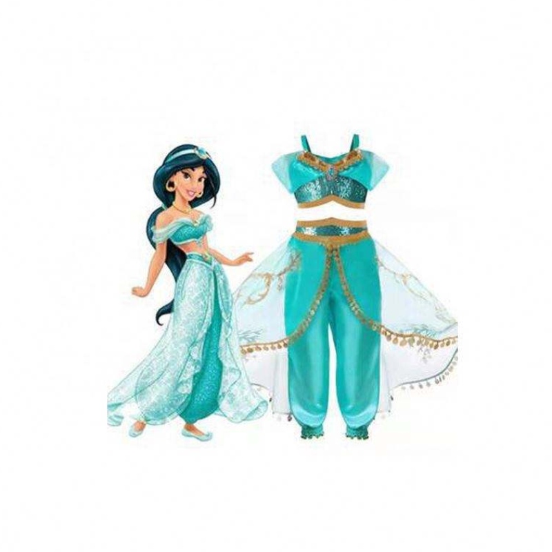 Produsnou TV&movie Jasmine Princess Rochie Aladdin lămpi magice prințesă costum de rochii pentru copii