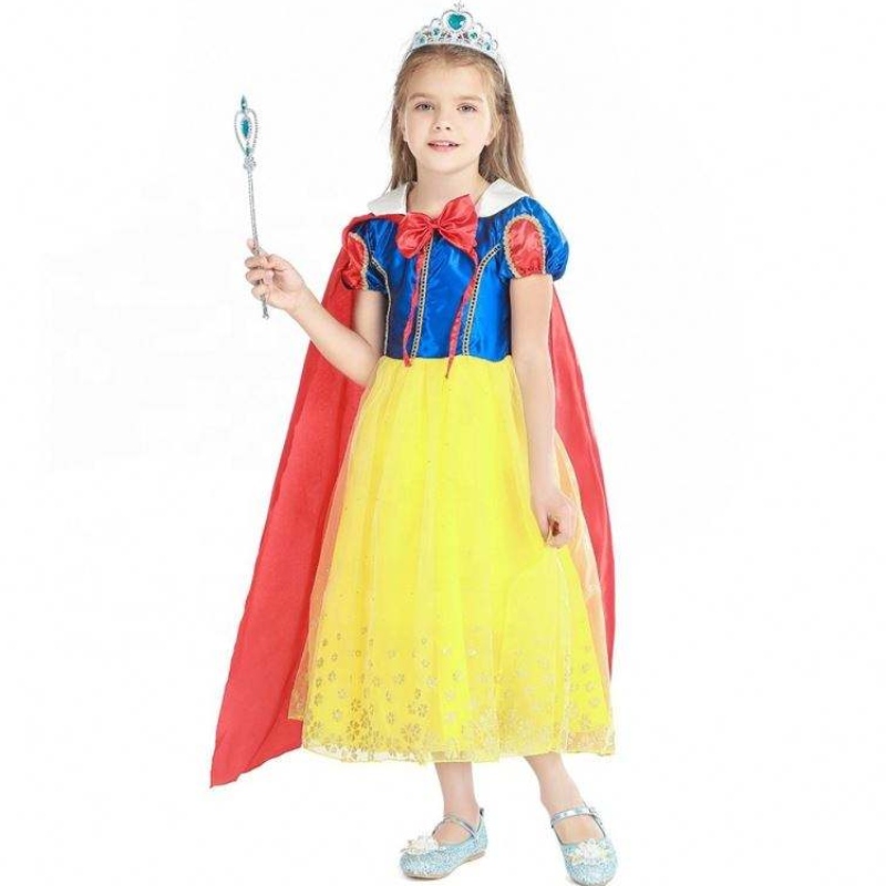 Amazon Hot Sale Designnou TV&movie Princess Cosplay Costume Costume de personaj alb de zăpadă pentru copii \\ rochie