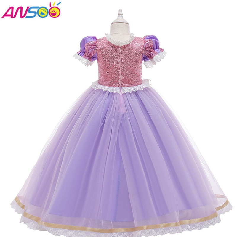 Rochii de petrecere denaștere pentru copii ansoo halloween carnaval cosplay prințesa sofia rapunzel îmbrăcați fete costum