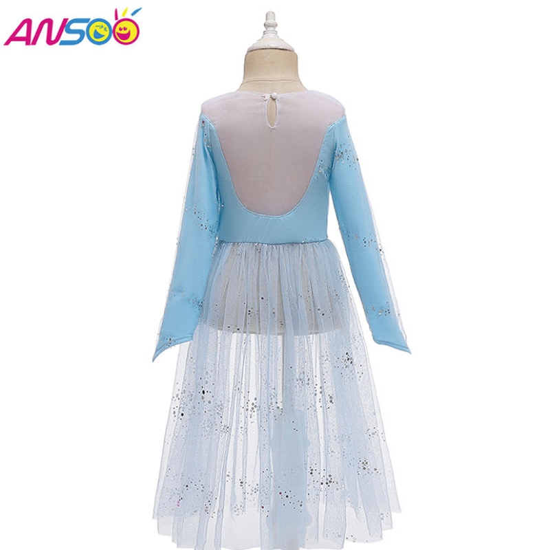 Ansoo Dress Up 2 Prințesa Elsa Anna Costum de modă ELSA 2 Film 2 Rochie pentru fete de 2-13 ani