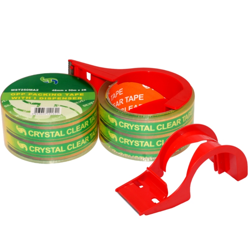 Super/crystal Clear Adezive Banda de ambalare cu distribuitor