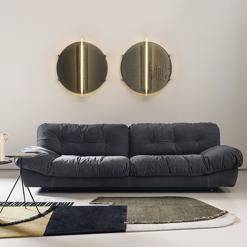 design italian dormitor canapea leneș din piele baxter canapea de cloud set secțional set de mobilier