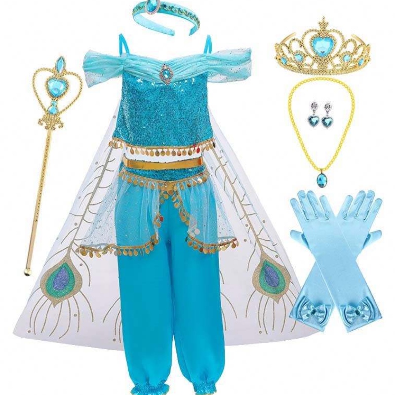 Anime Aladdin și Lampa Magică Aladdin Cosplay Costum Prințesa Jasmine Belly Dancer Costum pentru fată HCAL-001