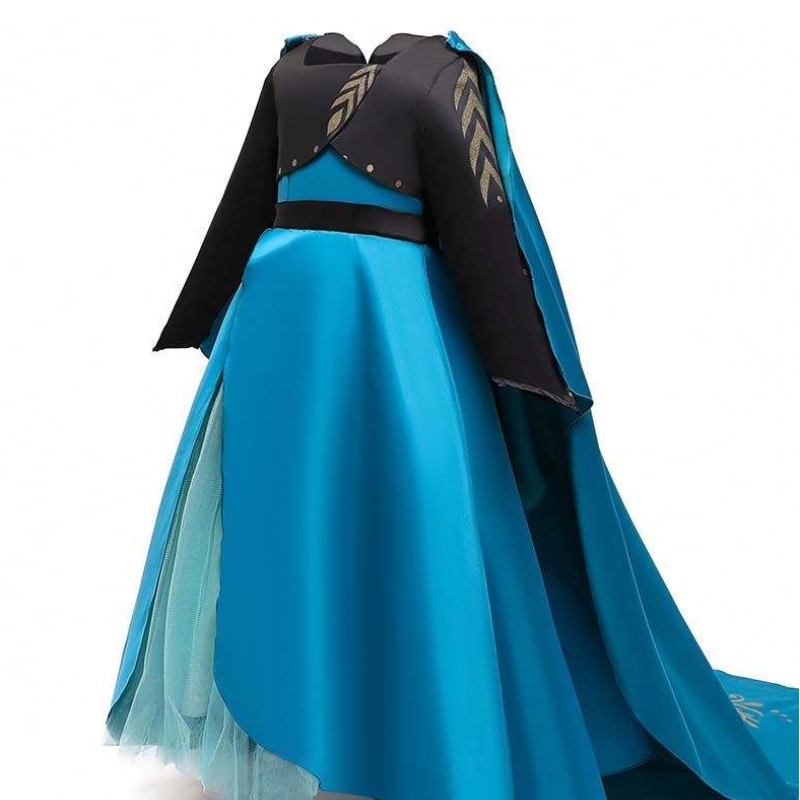 Costum de coronare Queen New Elsa 2 Rochie de fete Elsa rochie pentru copii HCGD-035