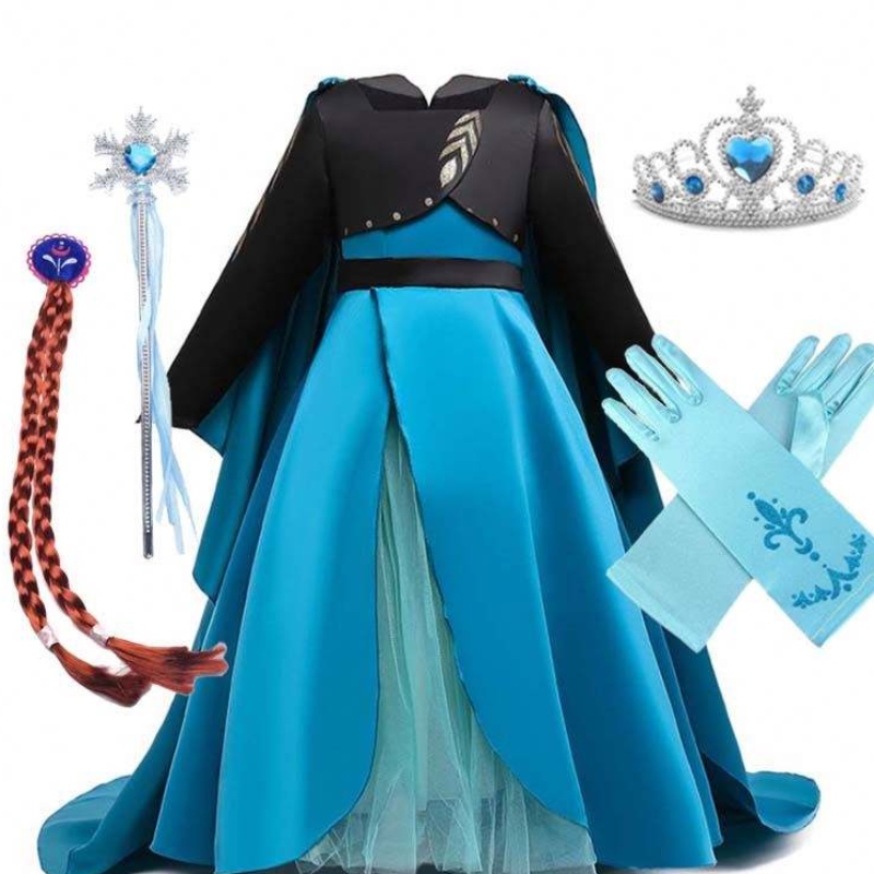 Costum de coronare Queen New Elsa 2 Rochie de fete Elsa rochie pentru copii HCGD-035