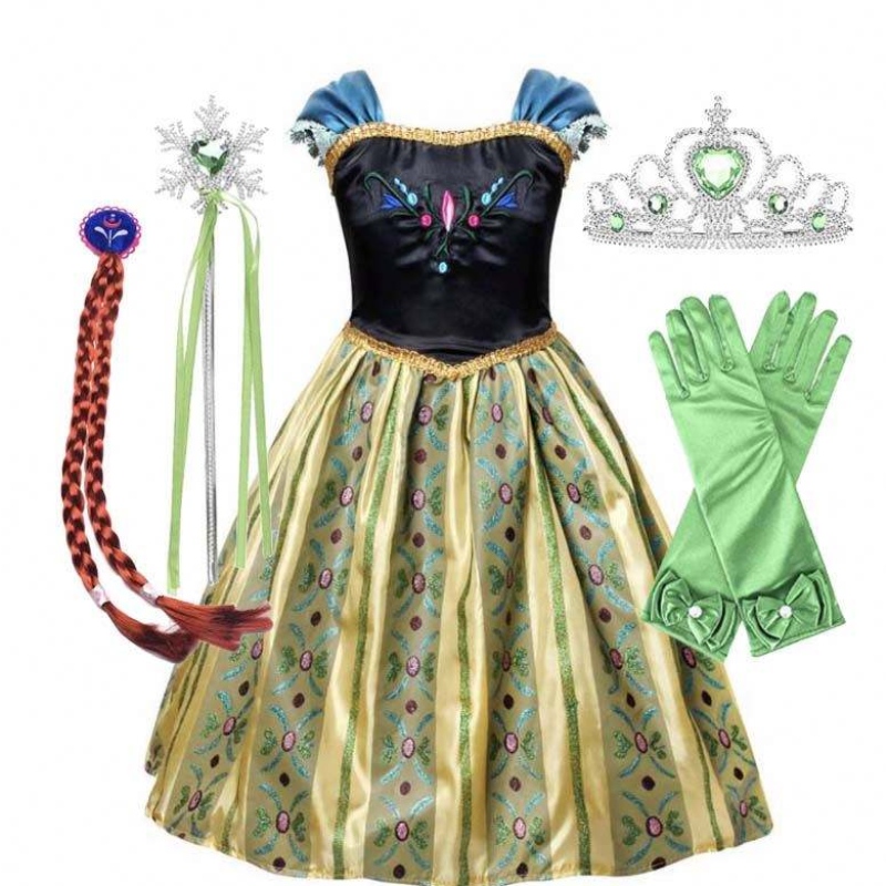 Amazon Hot Selling Fancy Fairytale Children Costum Girls Costum Costum Prințesă Rochii HCGD-015