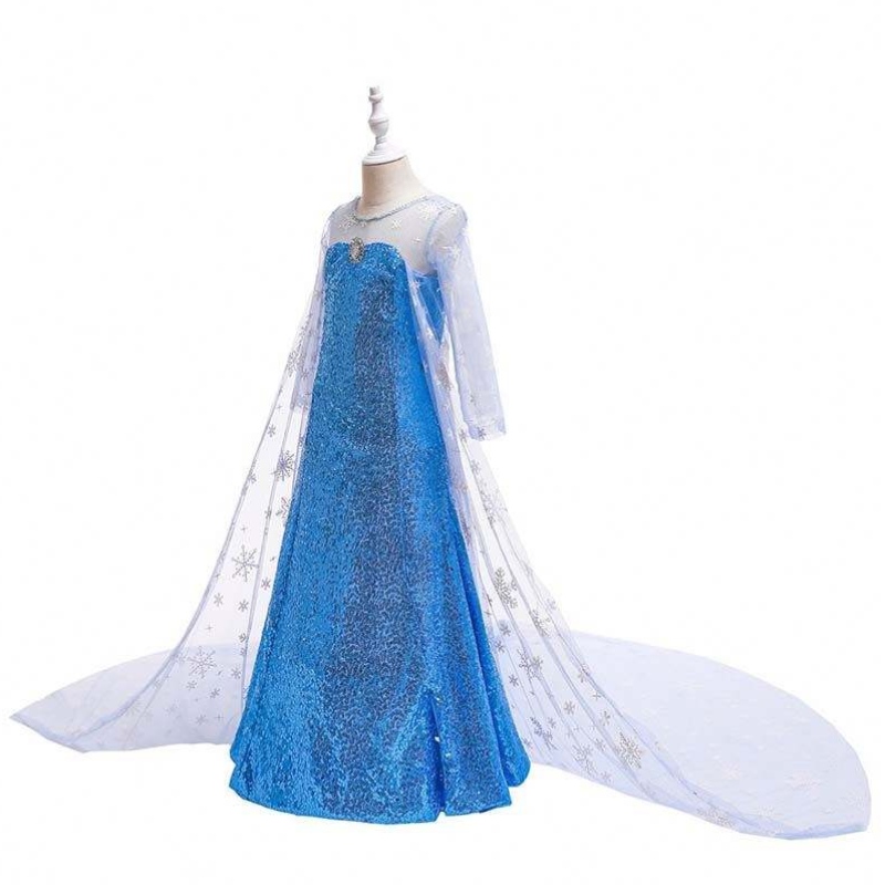 Copiii fetițe prințesa Fancy Dress Up Cosplay Costum Elsa Coronație Rochie Cosplay HCGD-020