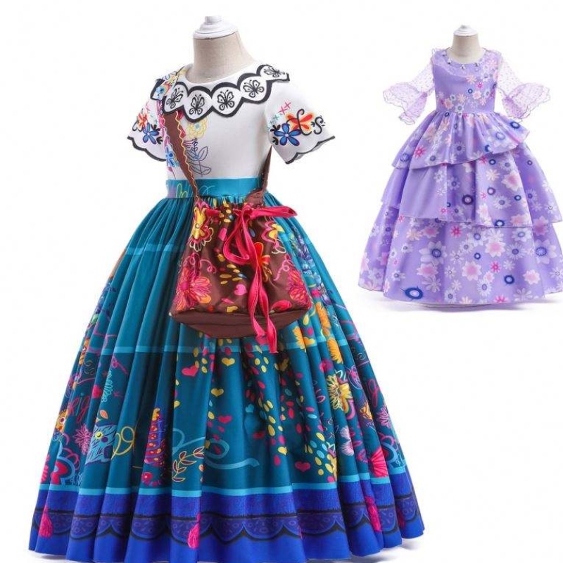 Fabrica directă Furnizarenouă Carnaval pentru copii Costum cosplay Costum Isabella Purple Encanto pentru copii HCIS-001