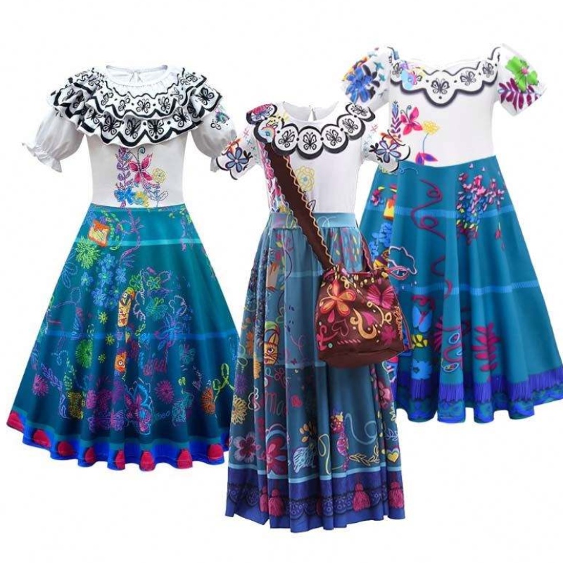 Girls Princess Dress Up Halloween Party Party Rochii 2-12 ani Encanto Costum HCIS-001