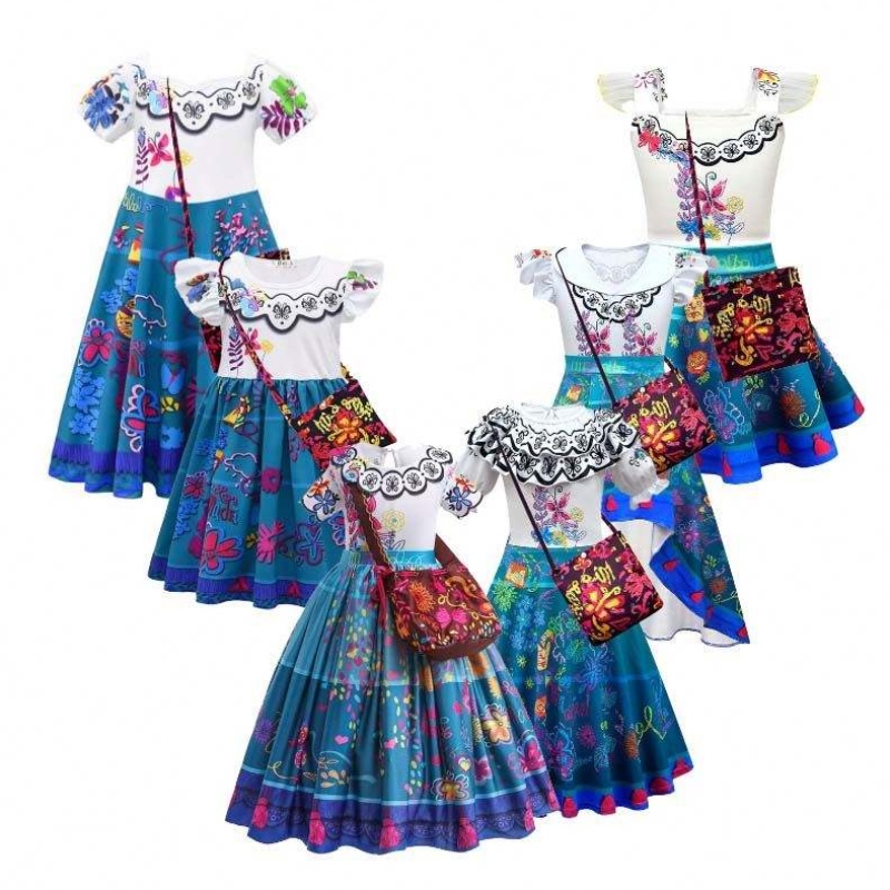 Girls Princess Dress Up Halloween Party Party Rochii 2-12 ani Encanto Costum HCIS-001