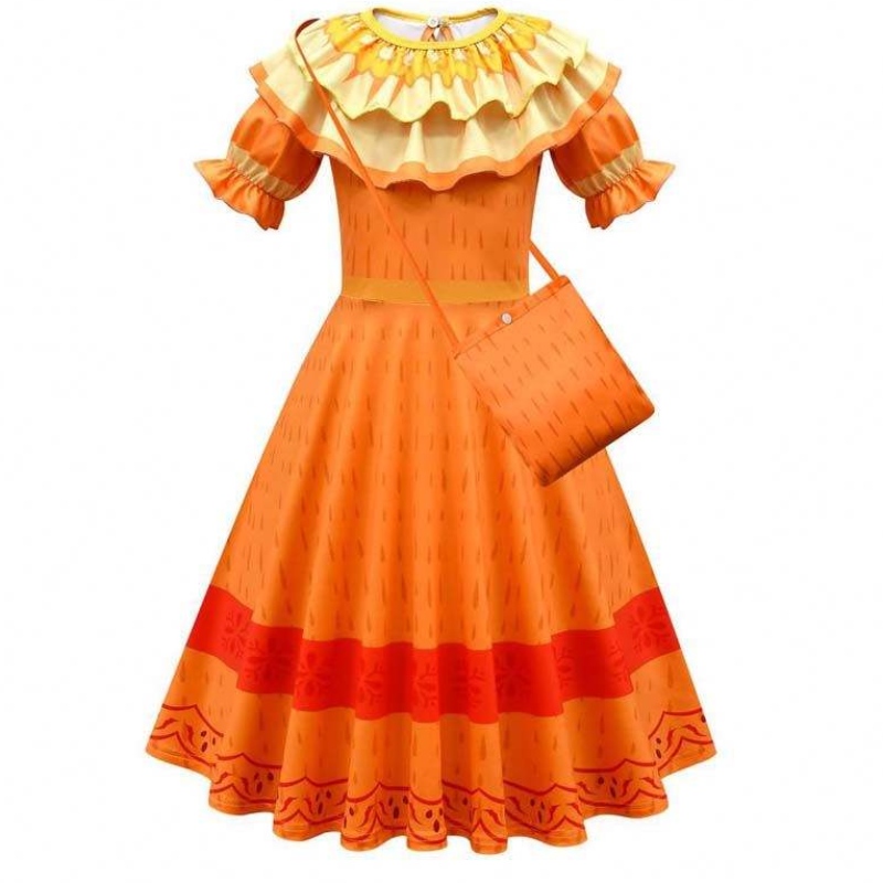 Petrecere de ziua denaștere Halloween Outfits Girls Family Family Dolores Encanto Costum pentru fete HCIS-006