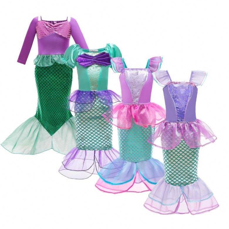 Halloween Birthday Party Costume de Crăciun cu accesorii Fete Fete Sirena Carnaval Costum Supplieri HCMM-005