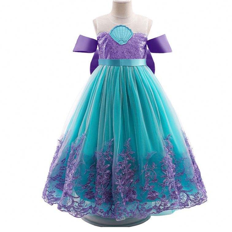 Baige Mermaid Summer Autumn Flower Girl Rochie Long Princess Christmas Halloween Costum