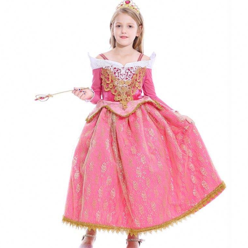Baige Girls Rochie Sleeping Beauty Princess Aurora Dantelă Rochie Cosplay Costum Performanță