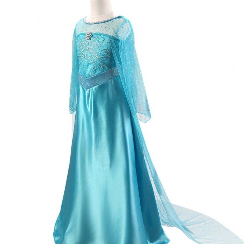 2021 Elsa 2 Fustă de Halloween fete rochie cu coadă imprimată paiete prințesă rochie pentru copii bxlstw