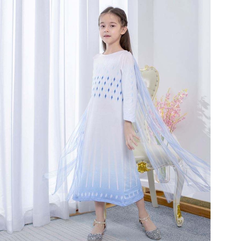 Baige alb prințesa elsa rochie fete rochii de halloween costume pentru copii tv&costume de film