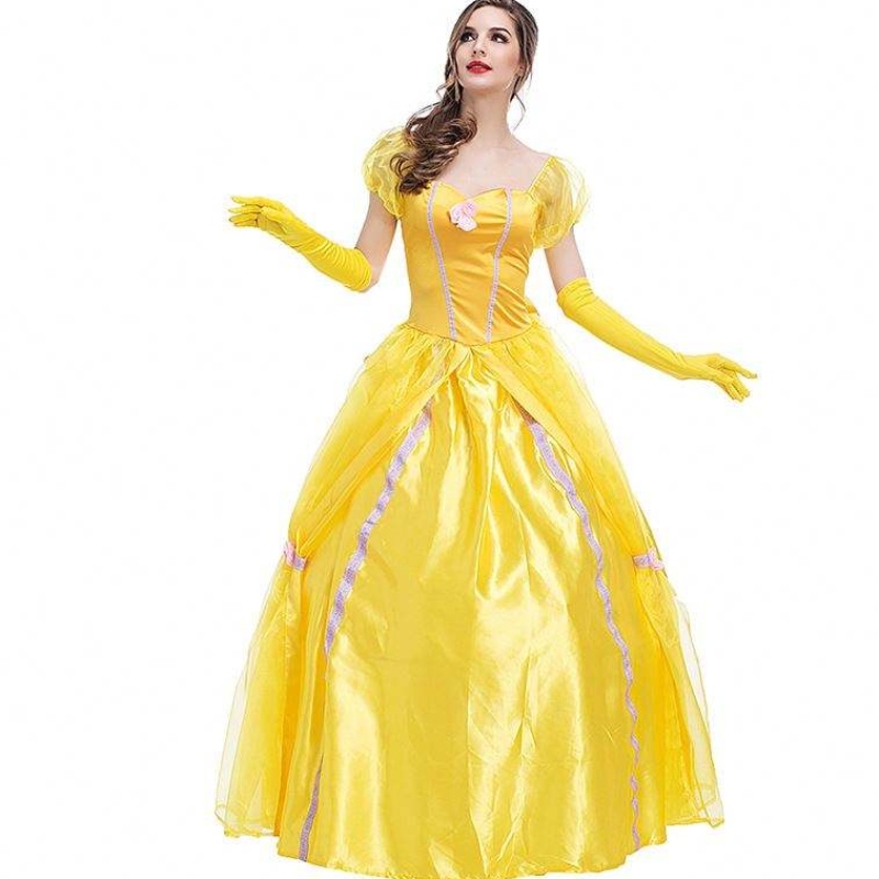 Cosplay belle prințesa rochie rochii doamne pentru frumusețe și bestia pentru femei costume de îmbrăcăminte