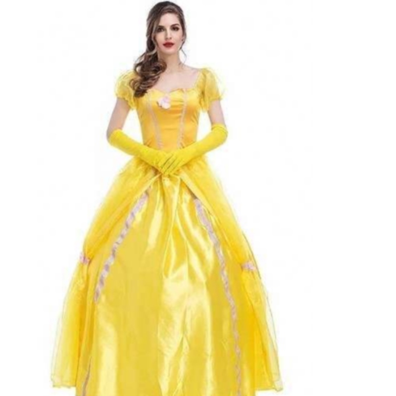 Cosplay belle prințesa rochie rochii doamne pentru frumusețe și bestia pentru femei costume de îmbrăcăminte