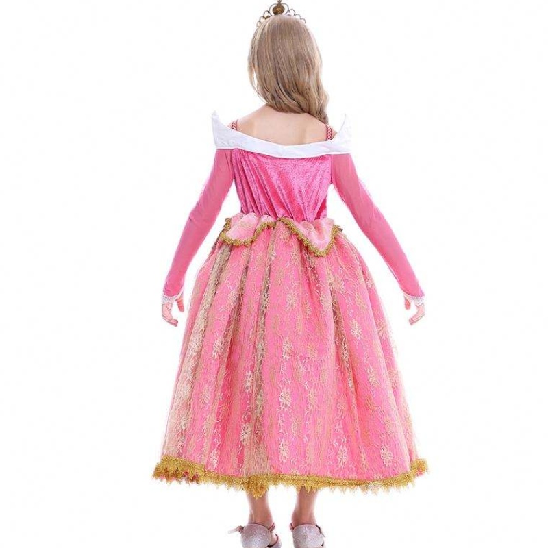Rochie pentru fete Sleeping Beauty Princess Aurora Dantelă Cosplay Costum Performanță D0701 SMR026