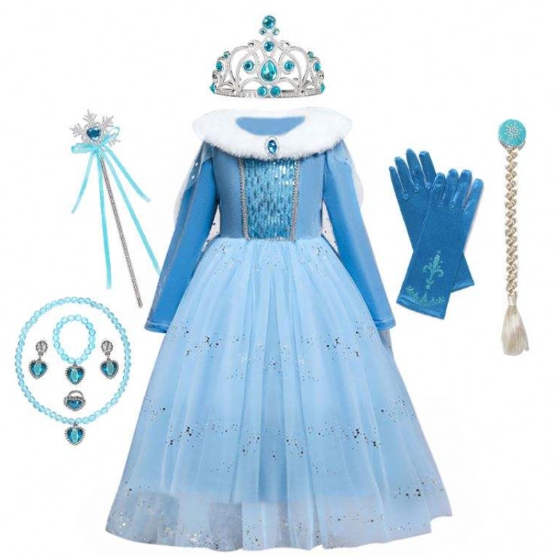 Anna Elsa Prințesa Costume pentru copii Halloween Partea de Crăciun Cosplay Snow Queen Rochii Fancy Girl
