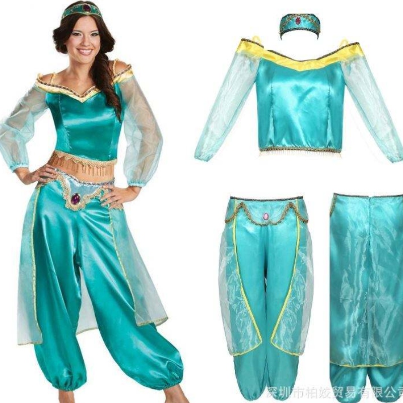 Jasmine Princess Rochie pentru adulți Cosplay Halloween Costum Cosplay Stage Wear