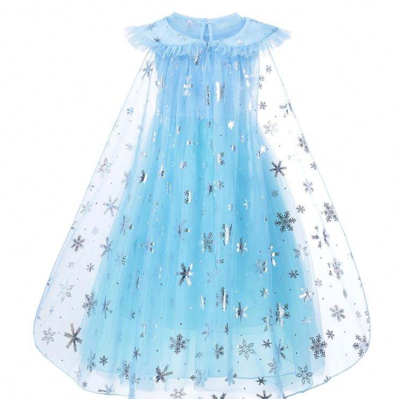 Fete elsa cosplay rochie costum fantezist fetă de zăpadă halloween petrecere de ziua denaștere copii prințesă haine de haine