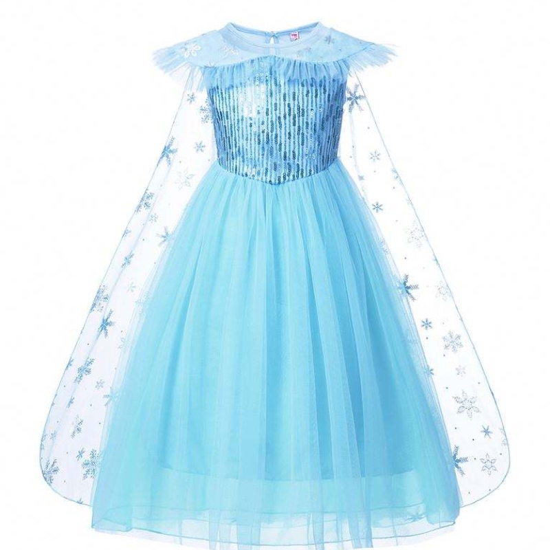 Fete elsa cosplay rochie costum fantezist fetă de zăpadă halloween petrecere de ziua denaștere copii prințesă haine de haine