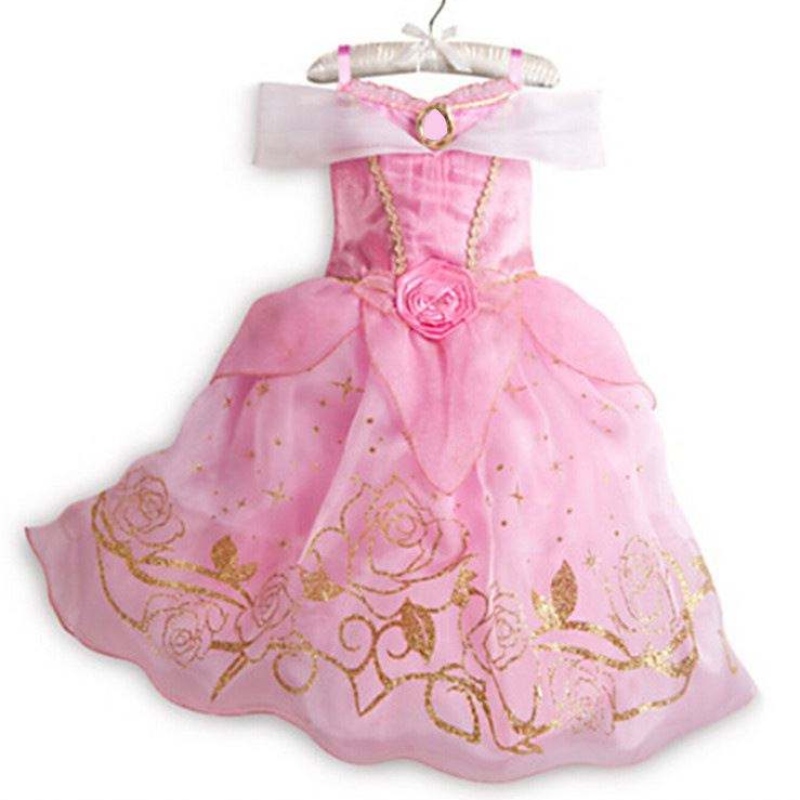 Kid Princess Dress Girl Summer Fancy Party Copii Rapunzel Sleeping Beauty Frumusețe de Crăciun costum de carnaval