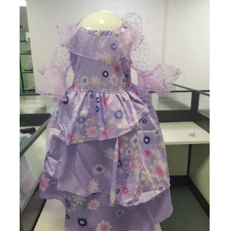 2022 Rochie de fetiță pentru fetiță mirabel fata prințesă rochie elegantă petrecere de seară tutu rochie de bal encanto copii cosplay costum