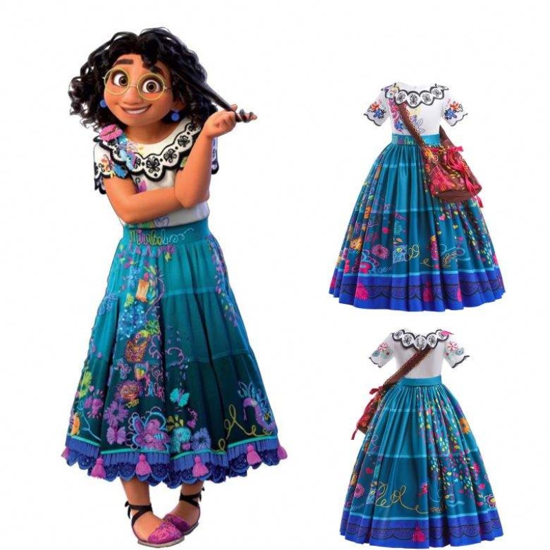 Anime encanto cosplay Isabella rochie violet fete prințesă costum copii fantezie rochie carnaval cosplay cosplay