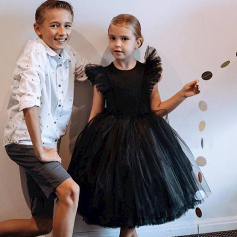 Rochie de fată cu flori copii domnișoara de onoare pentru copii rochii din tul, fete boutique vestidos fete haine denaștere