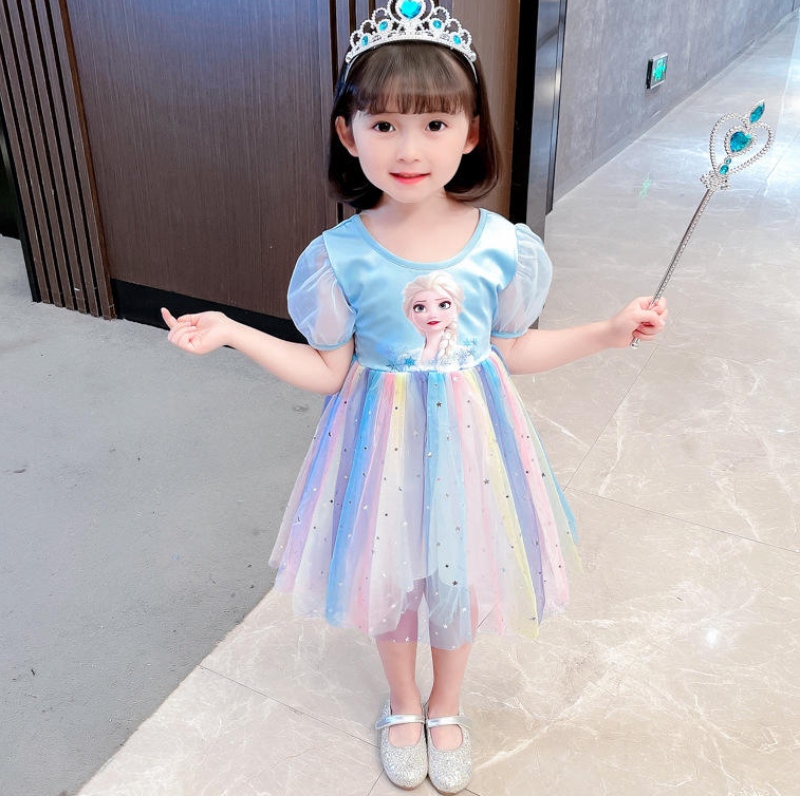 Rochie de prințesă elsa adolescenți și îmbrăcăminte de primăvară și toamnă pentru copii \\ petrecerea zilei denaștere cosplay rochii de costum