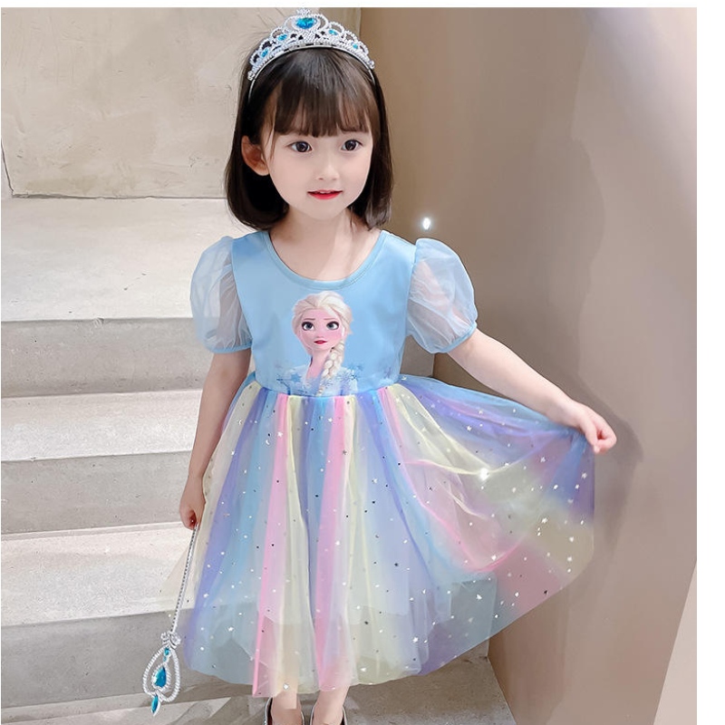Rochie de prințesă elsa adolescenți și îmbrăcăminte de primăvară și toamnă pentru copii \\ petrecerea zilei denaștere cosplay rochii de costum