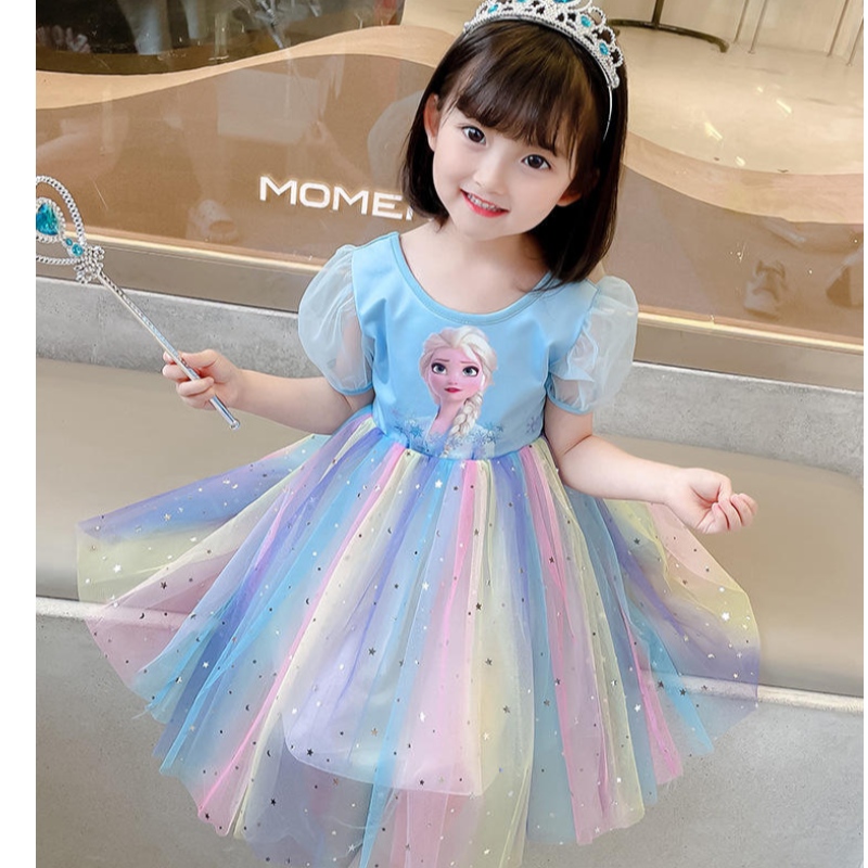 Rochie de prințesă elsa adolescenți și îmbrăcăminte de primăvară și toamnă pentru copii \\ petrecerea zilei denaștere cosplay rochii de costum