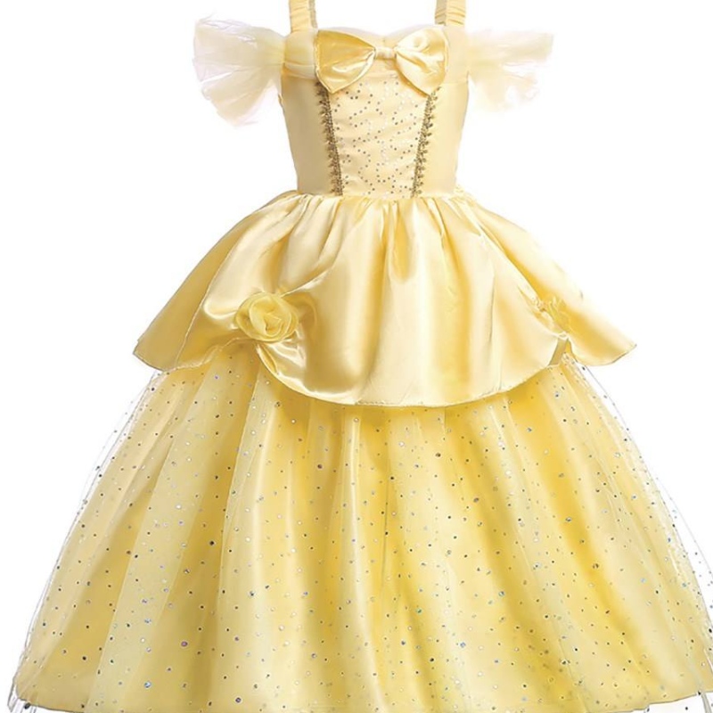 Girl Belle Princess Rochie Copii Frumusețe și Costum Beast Girl Baby Christmas Princess Party Party Party Fancy 2-10 ani