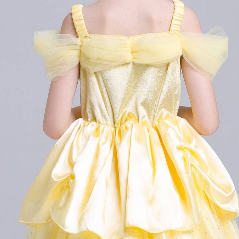 Girl Belle Princess Rochie Copii Frumusețe și Costum Beast Girl Baby Christmas Princess Party Party Party Fancy 2-10 ani