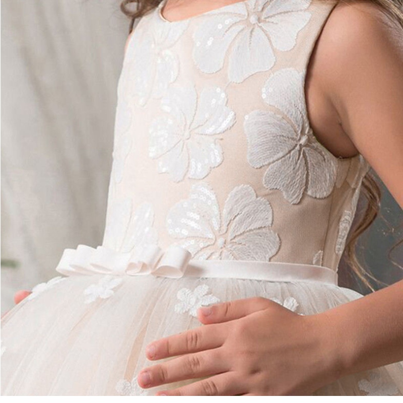 Rochie de fete cu flori de epocă pentru copii de seară copii prințesă petrecere pageant rochii lungi pentru copii pentru fete haine formale