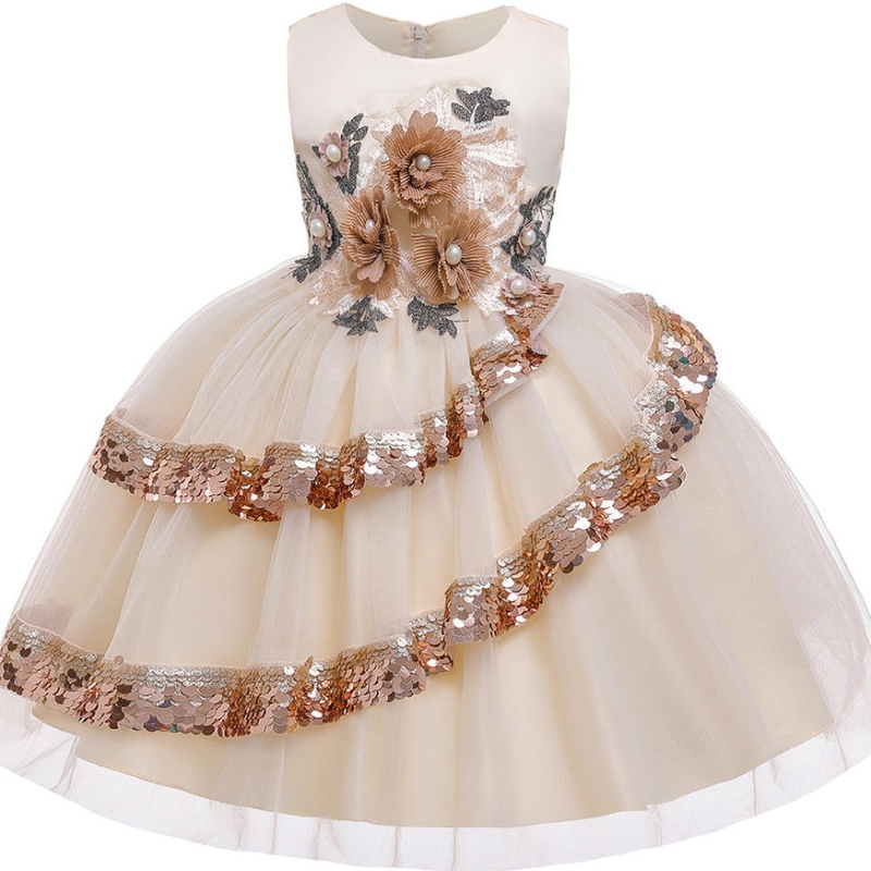 2022 Rochie pentru fete de vară fete elegante pentru copii rochii pentru copii haine floare prințesanunta rochie de petrecere de seară