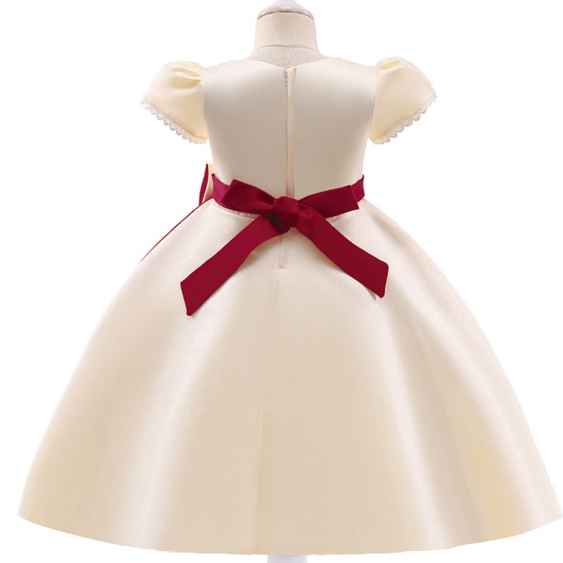 2022 Copii formali Rochie de broderie vintage pentru fete Copii Costum Prom Party Party Princess Girls Seara Vestido