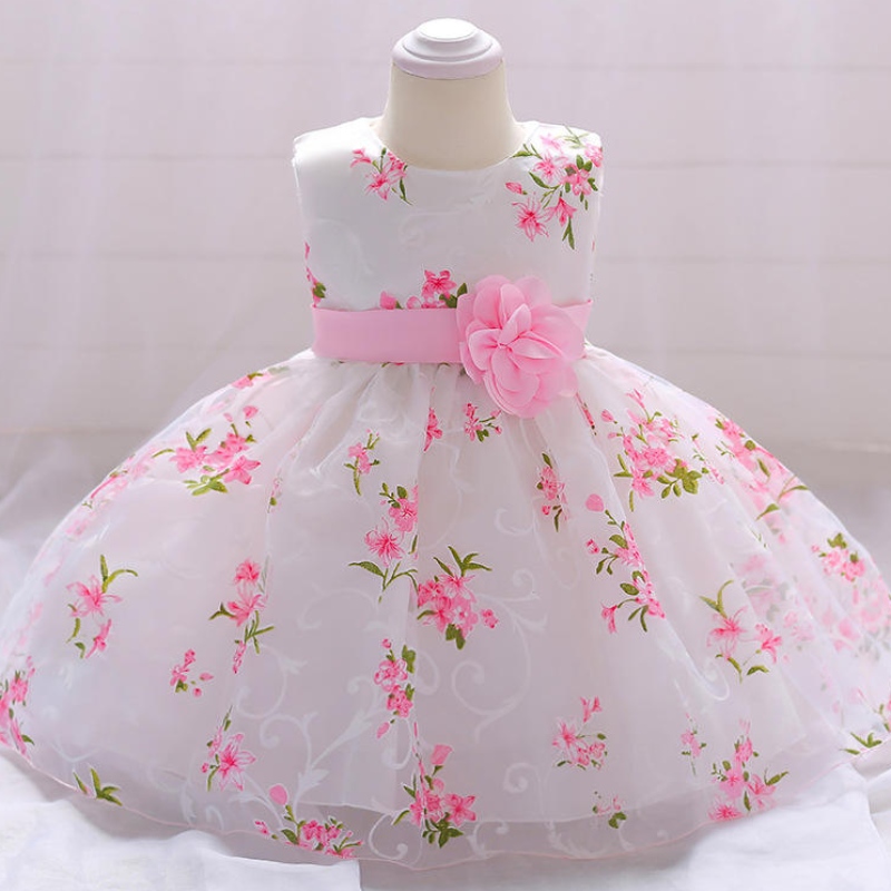 Copil denuntă albnunta satin prințesă rochie de fetiță arc 1 an aniversare petrecere searanou -născut rochie de botez pentru fete îmbrăcăminte